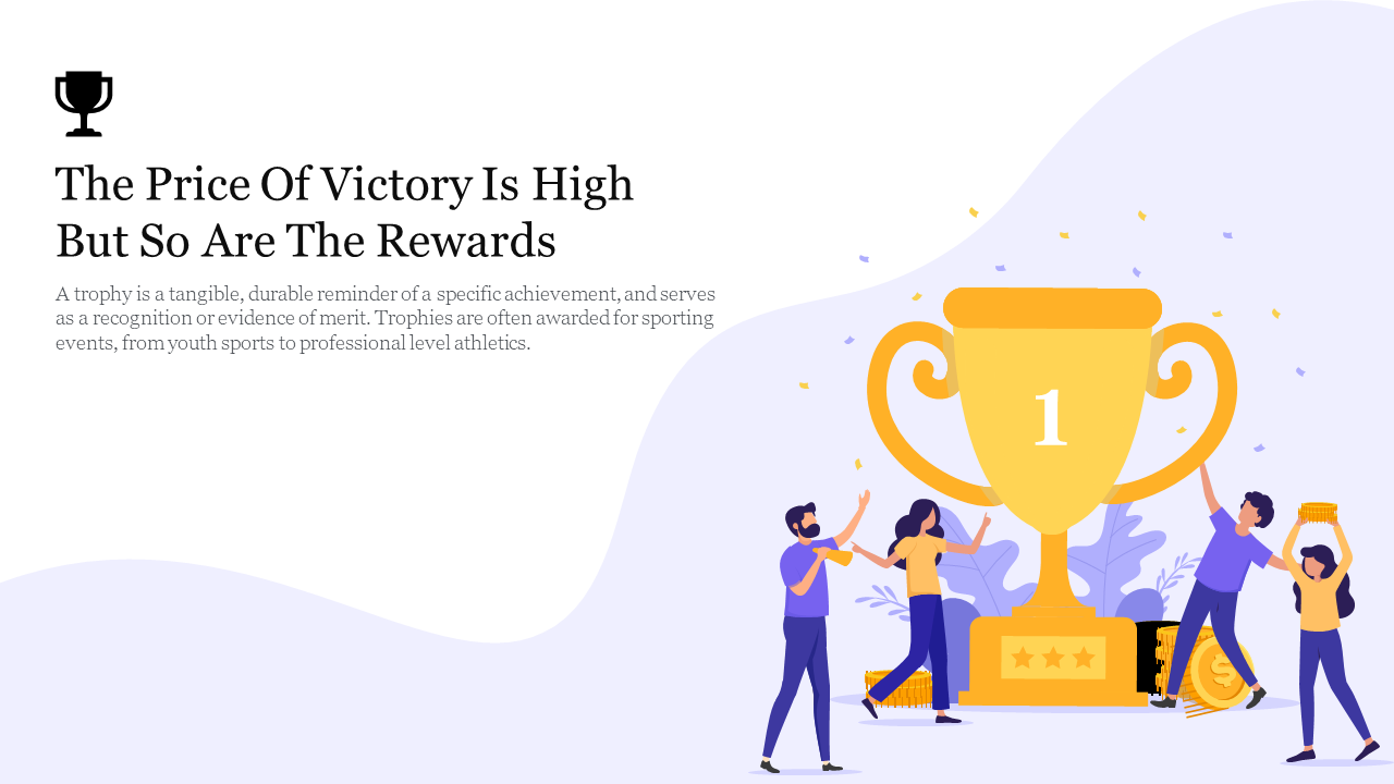 Editable Trophy PowerPoint Template and Google Slides